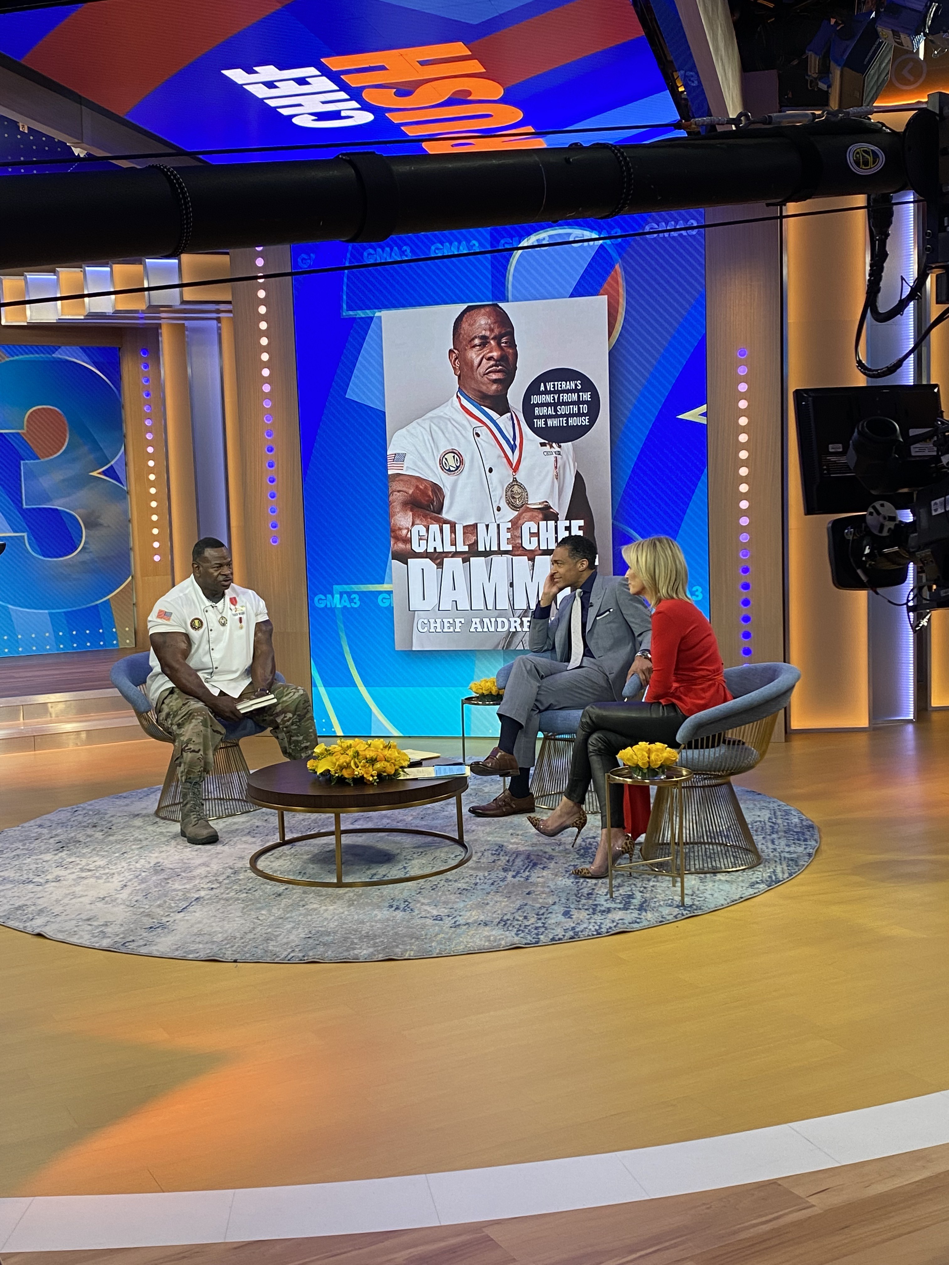 Chef Andre Rush interviewed on national morning television